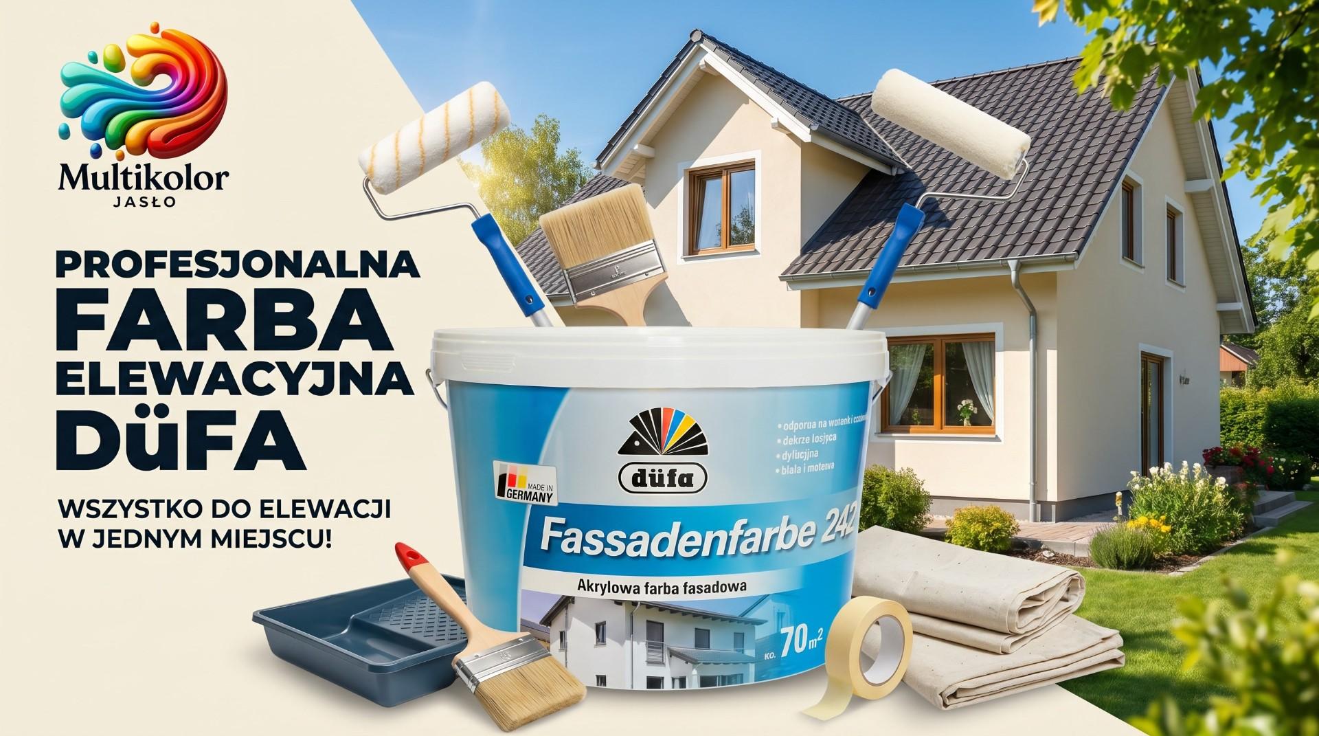 Farba fasadowo-akrylowa: dobrze kryjąca Fassadenfarbe 242