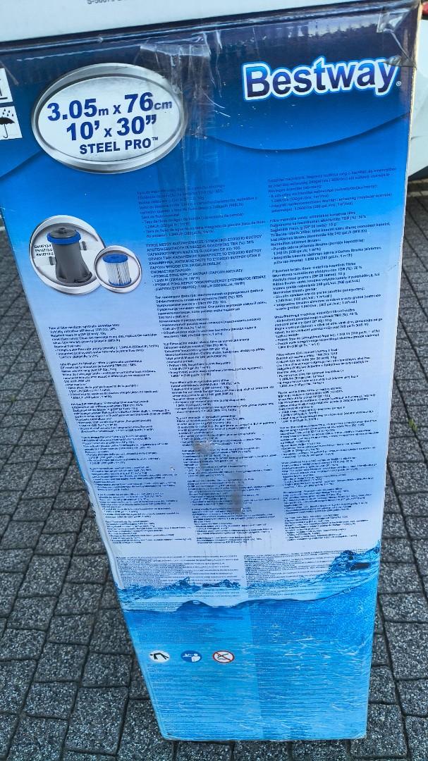 Basen stelażowy Bestway 305x76 kompletny zestaw z pompą Intex i podgrz