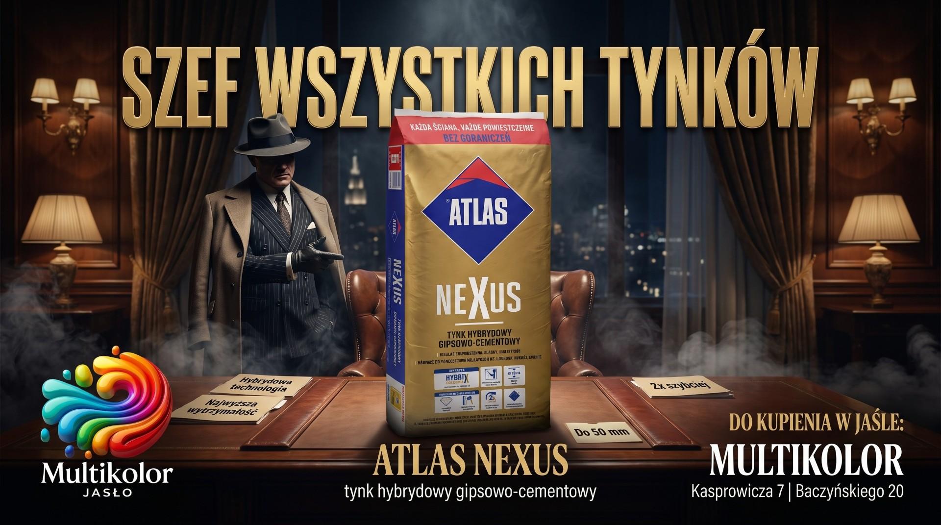 Tynk hybrydowy gipsowo cementowy Atlas Nexus