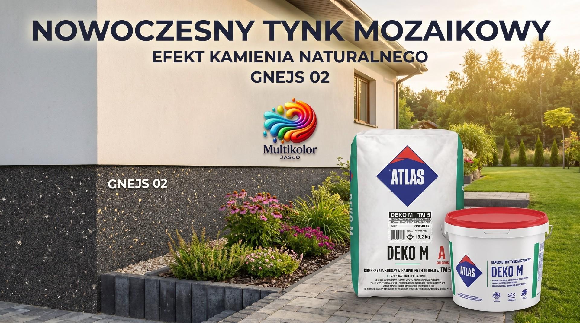 Atlas Deko M wariant TM 5 tynk mozaikowy efekt kamienia naturalnego