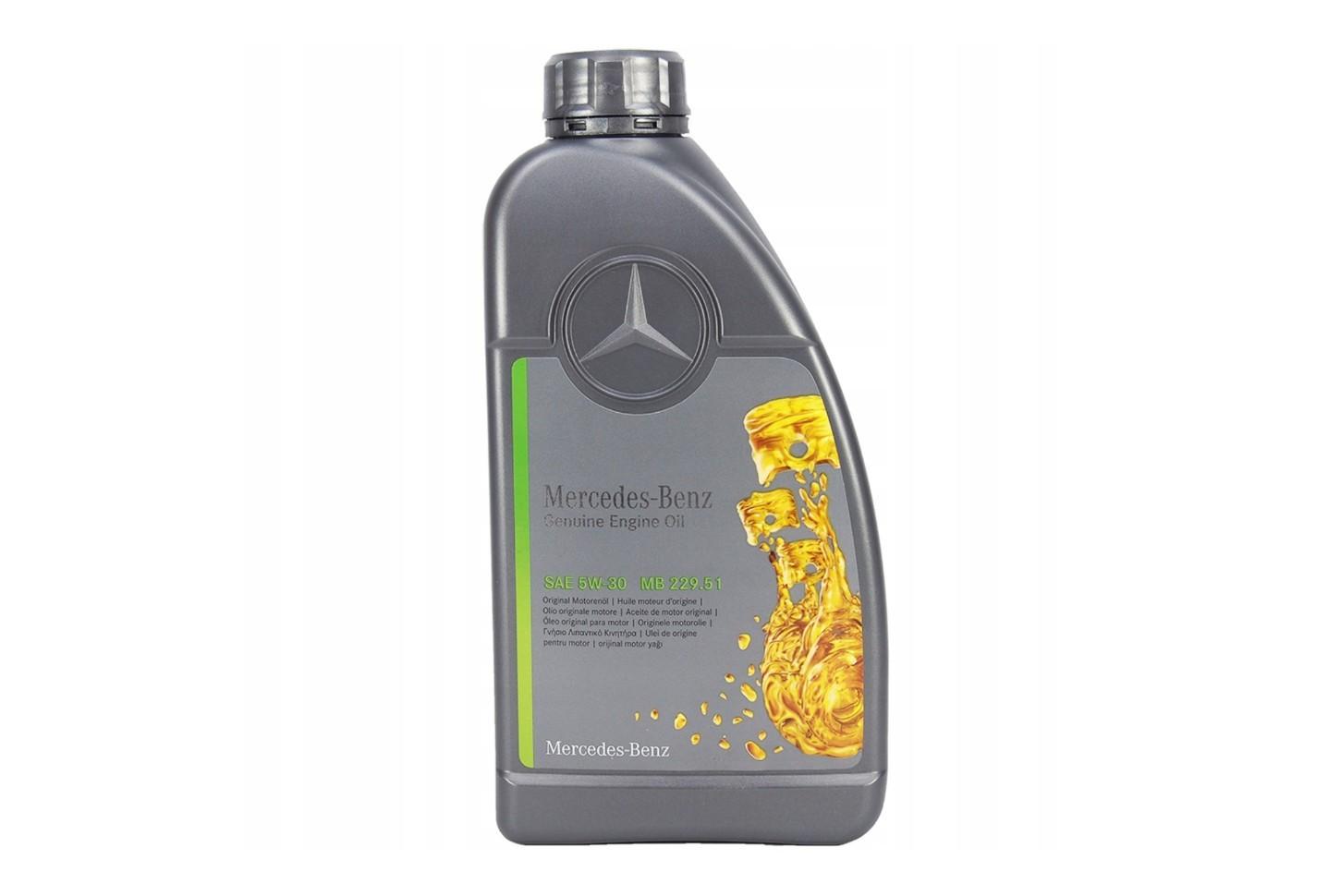 Oryginalny olej silnikowy Mercedes 5W30 Dpf MB 229.51 OEM 1L