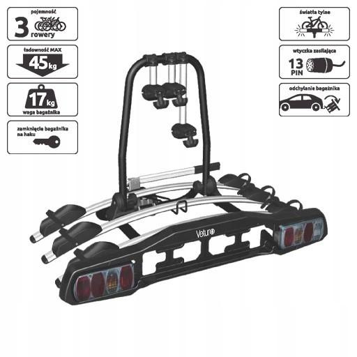 Veturo Bagażnik Rowerowy Na 4 Rowery Odchylany Transport Rowerów Jasło