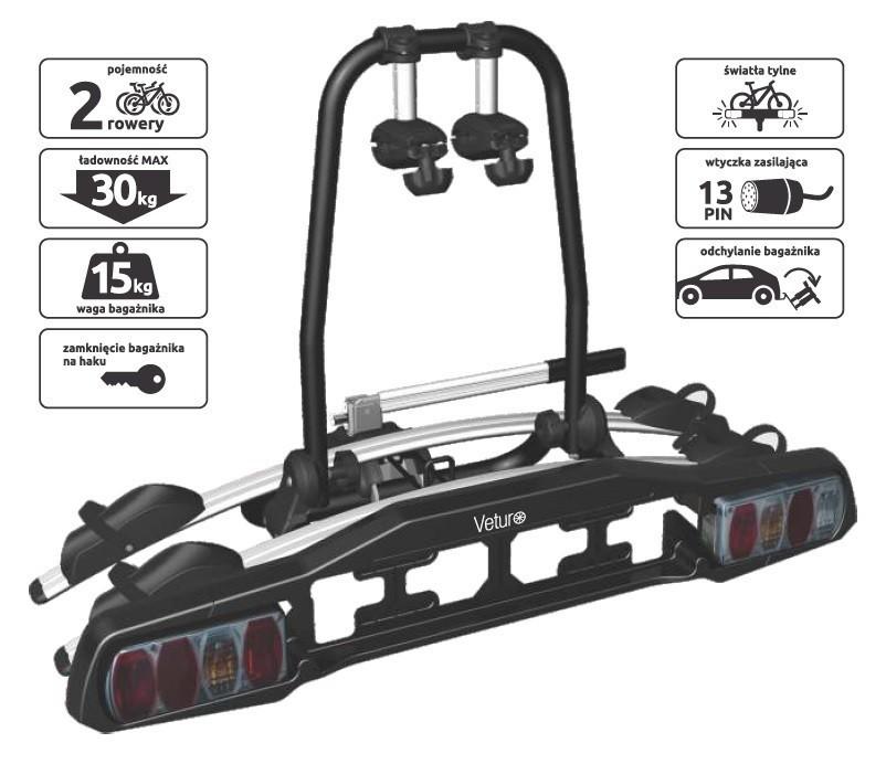Veturo Bagażnik Rowerowy Na 4 Rowery Odchylany Transport Rowerów Jasło