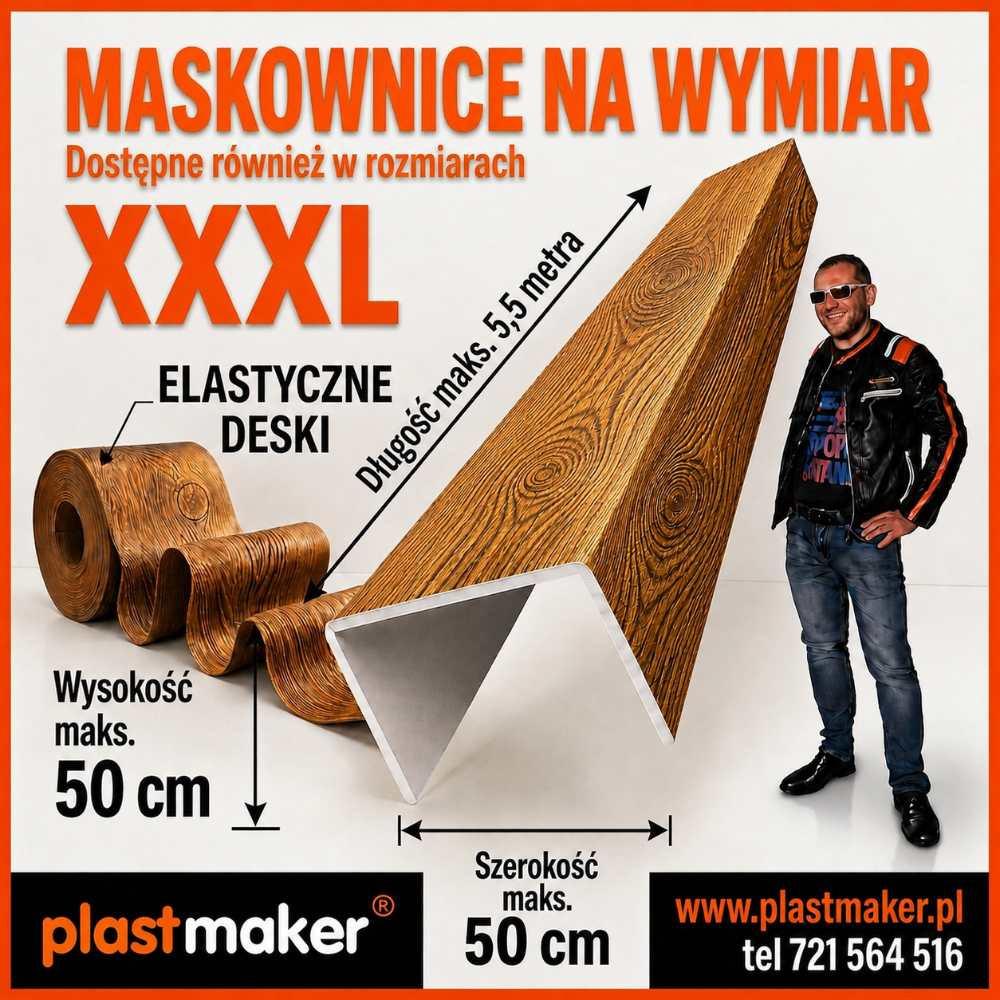 Belki rustykalne na wymiar - styl drewna bez ciężaru drewna