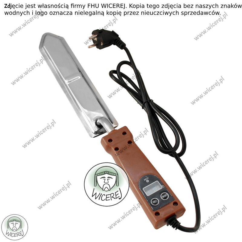 Nóż elektryczny do odsklepiania ramek z regulacją temperatury 50-180