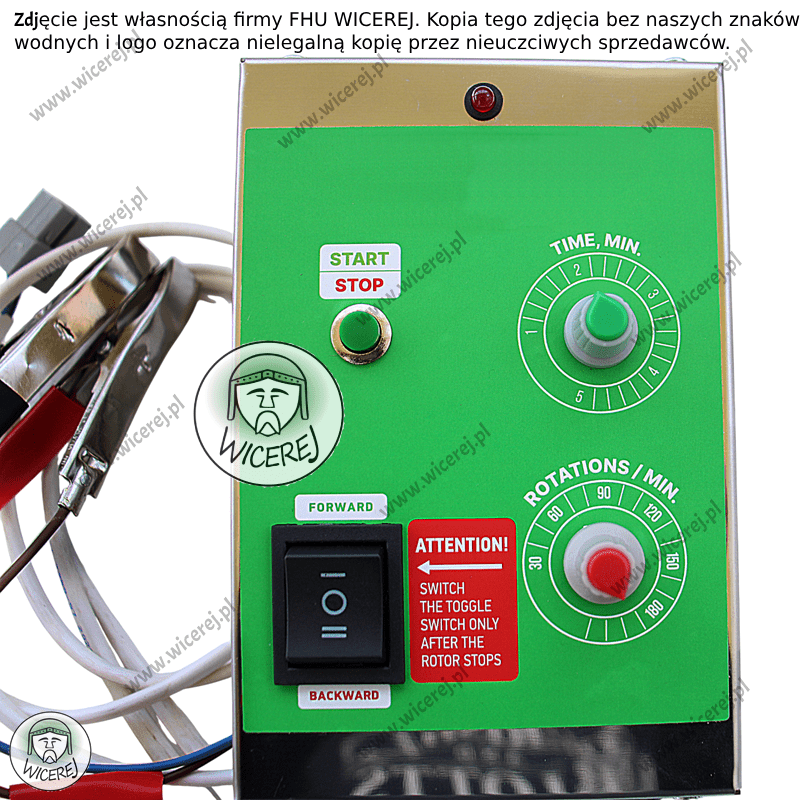 Napęd elektryczny do miodarek 12V - analogowy, silnik do wirówki