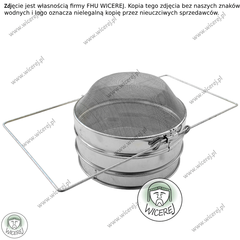 Sito do miodu podwójne wypukłe śr. 20cm filtr do miodu cedzak cedzidło