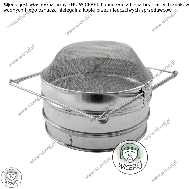 Sito do miodu podwójne wypukłe śr. 20cm filtr do miodu cedzak cedzidło