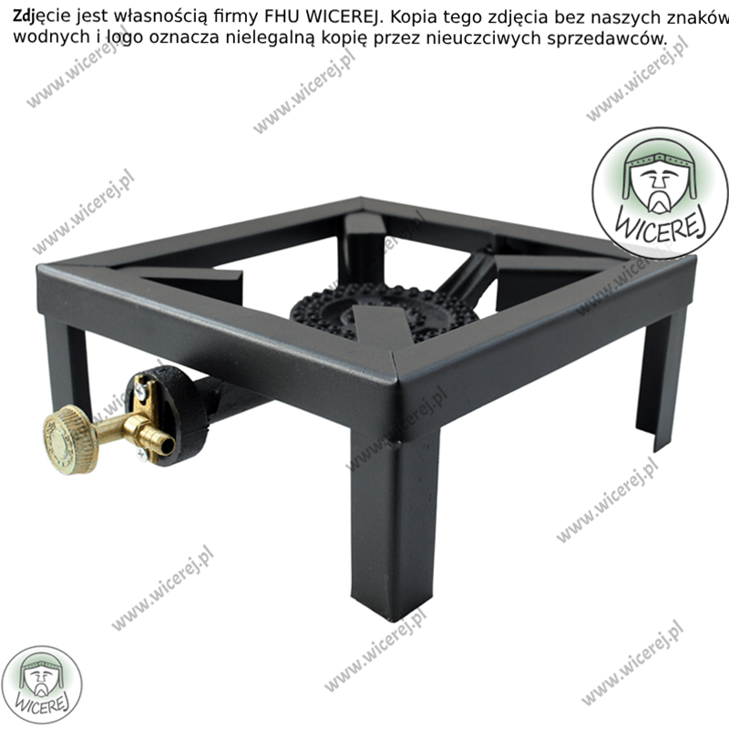 Taboret Gazowy 25cm x 25cm Palnik do Topiarki Parowej (MOC 7,2kW)