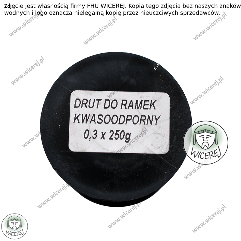 Drut pszczelarski do ramek 0,3mm - 0,25kg Nierdzewny ramki ule