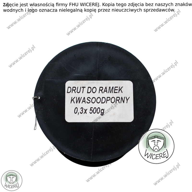 Drut pszczelarski do ramek 0,3mm - 0,5kg Nierdzewny ramki ule