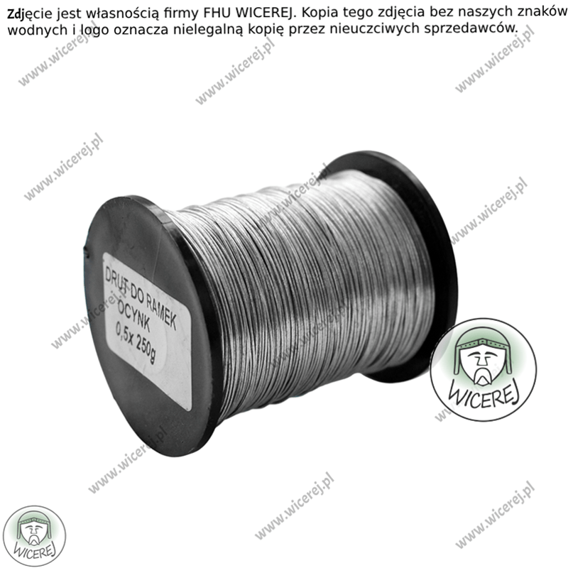 Drut pszczelarski do ramek 0,5mm - 0,25kg Ocynkowany ramki ule