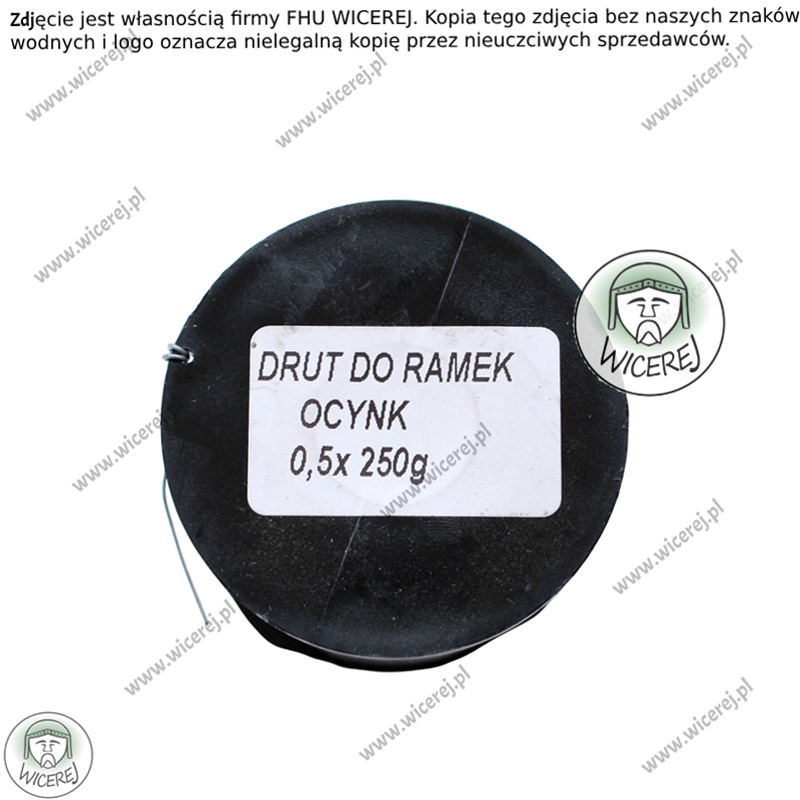 Drut pszczelarski do ramek 0,5mm - 0,25kg Ocynkowany ramki ule
