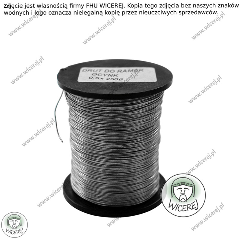 Drut pszczelarski do ramek 0,5mm - 0,25kg Ocynkowany ramki ule
