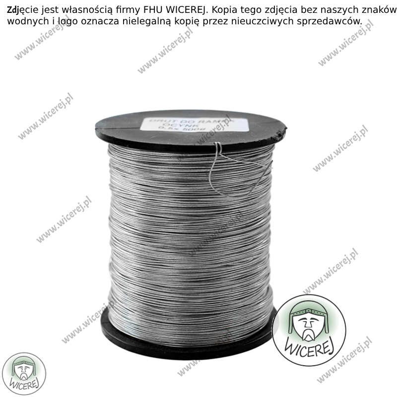 Drut pszczelarski do ramek 0,5mm - 0,5kg Ocynkowany ramki ule