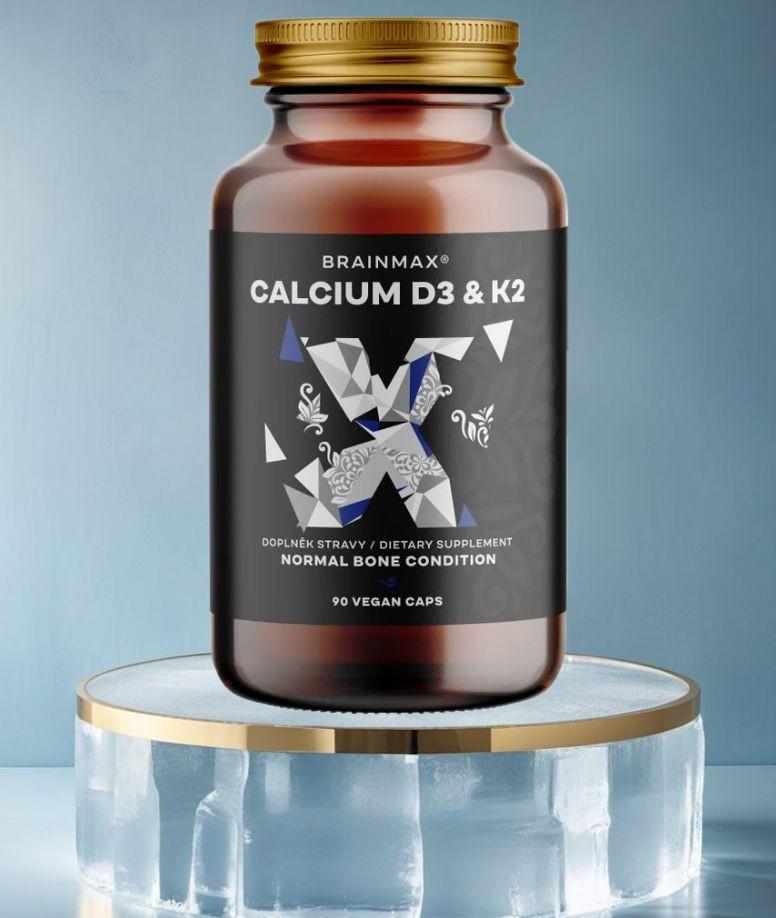 BrainMax Calcium D3 & K2 - Zdrowe kości i stawy