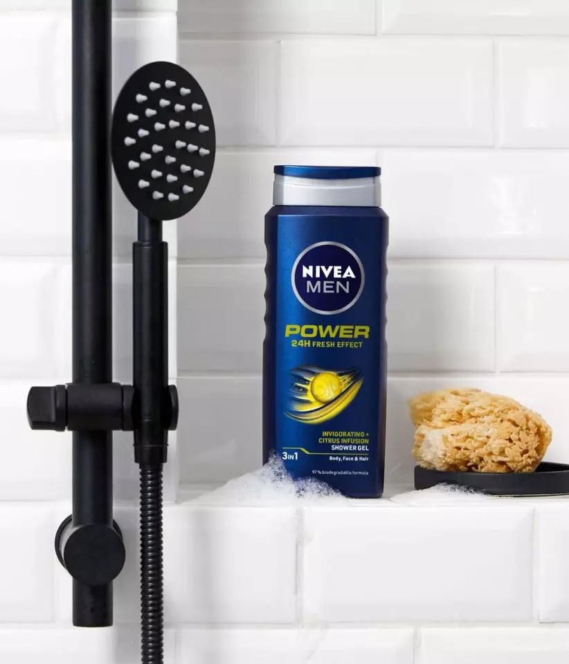 nivea men - power fresh effect - żel mentolowy