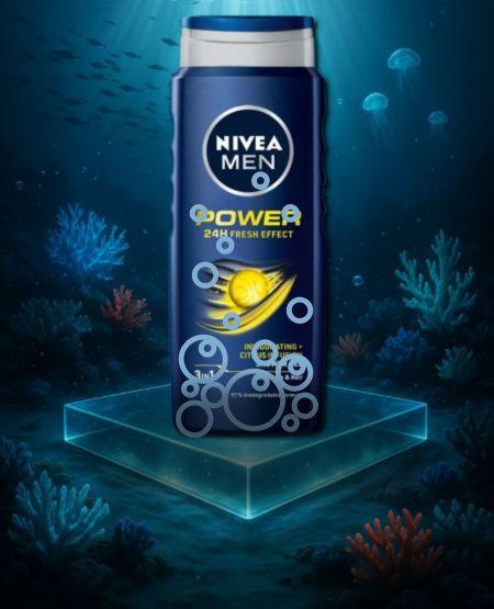 nivea men - power fresh effect - żel mentolowy