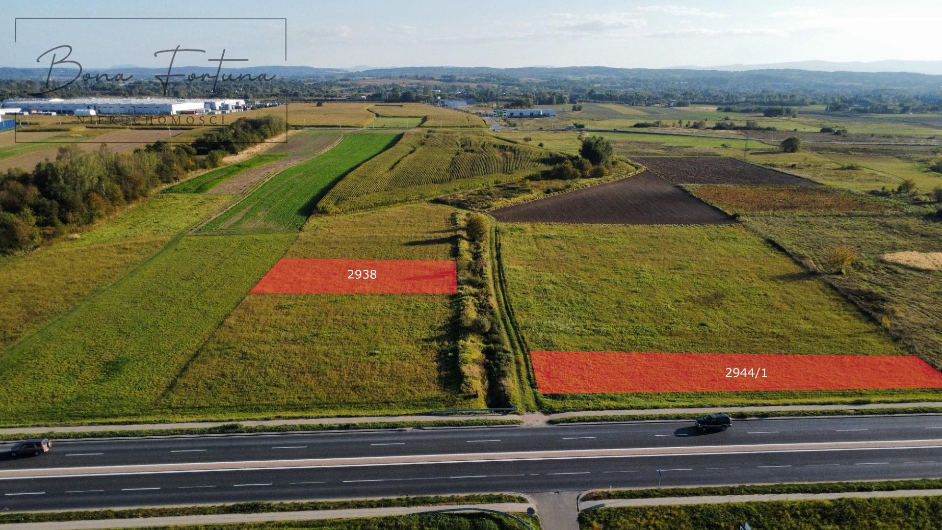 Sprzedam dwie działki usługowe 0,1098 ha i 0,1289 ha - Jasło/Warzyce