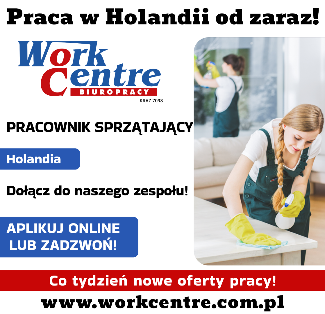 Pracownik sprzątający ośrodki wypoczynkowe (k/m) Oferta pracy w Holand