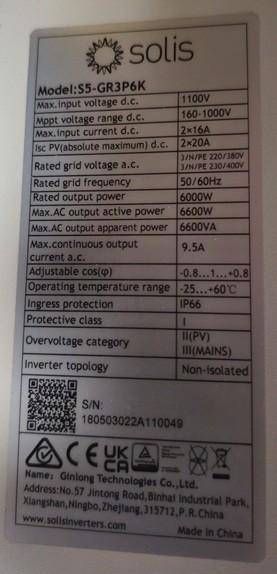 Falownik fotowoltaiczny Solis S5-GR3P6K 6 kW (3-fazowy)