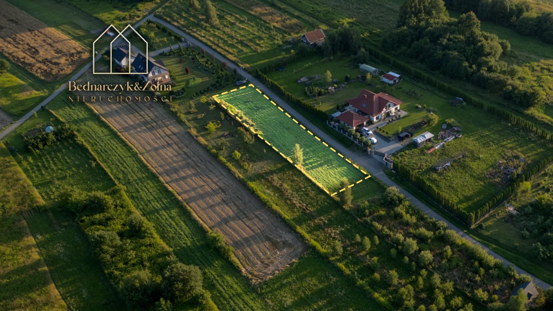 Działka budowlana w Łaskach k. Jasła, 15 arów