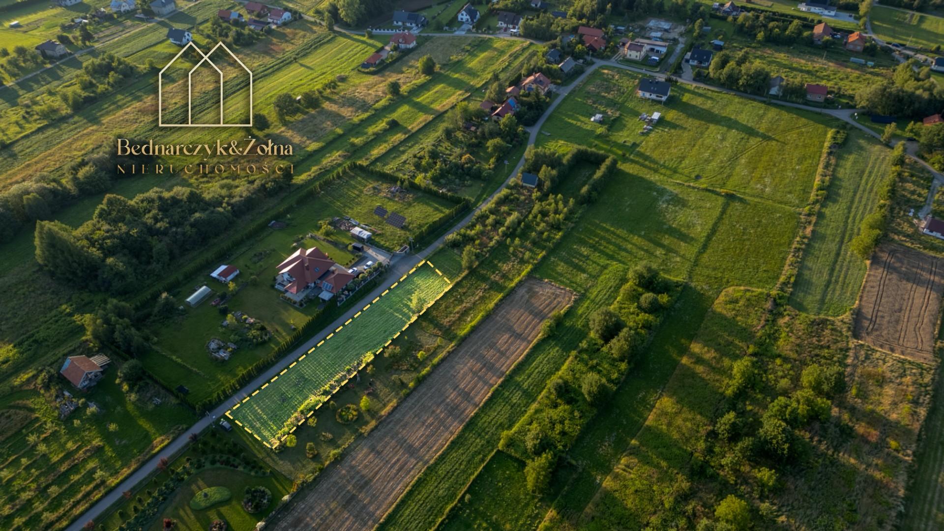 Działka budowlana w Łaskach k. Jasła, 15 arów