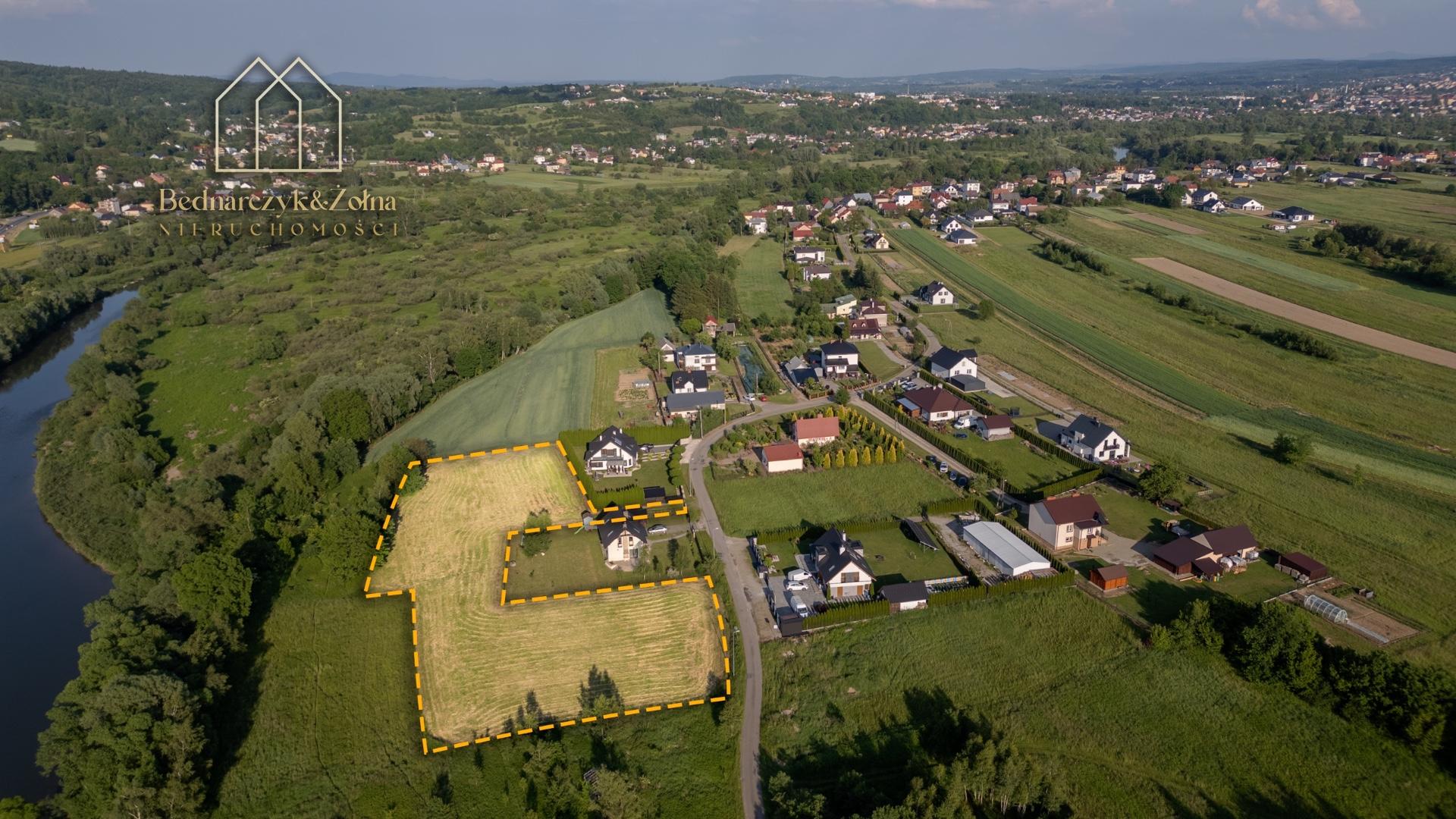 Duża działka 55 ar, Możliwość podziału, Jasło Kaczorowy