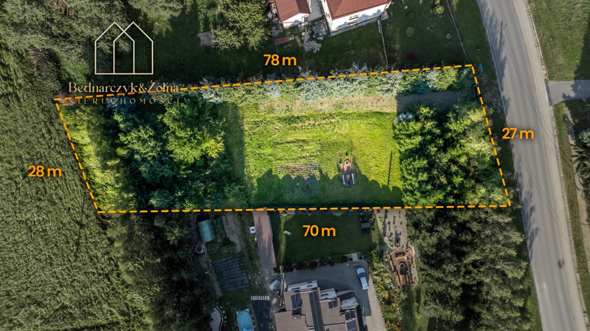 Gotowa do budowy działka z projektem nowoczesnego domu - Wolica