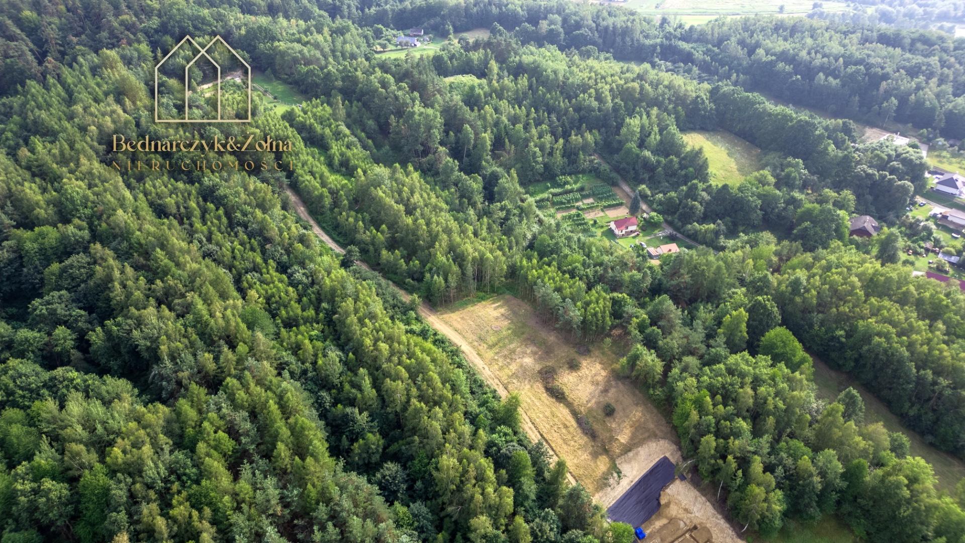 Działki budowlane z prawomocnymi WZ - Las, Gotowa droga, Kołaczyce