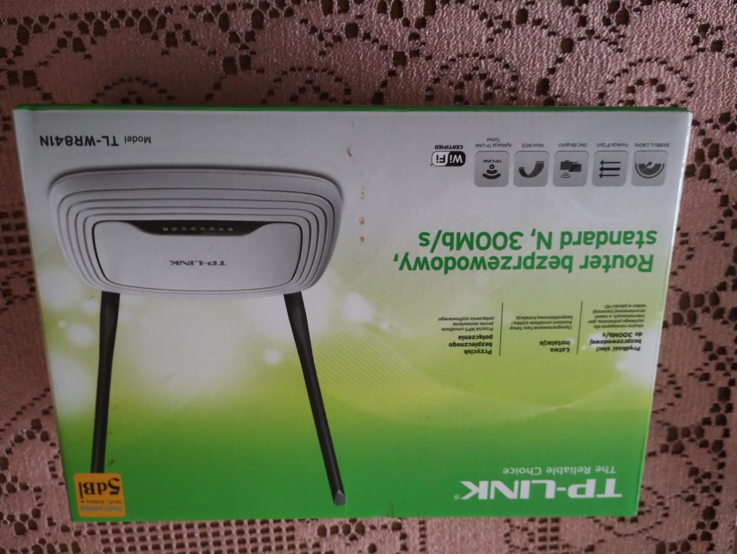 Router TP-LINK, używany  bezprzewodowy 300Mb/sek