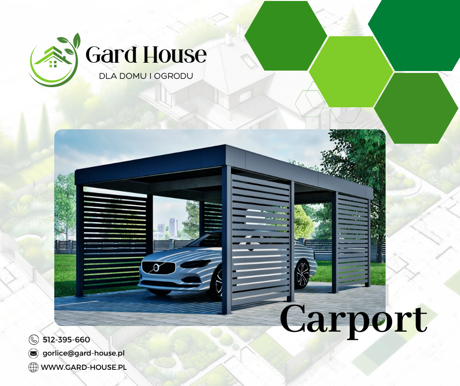 Carport od Gard House to idealne rozwiązanie dla Twojego domu i ogrodu