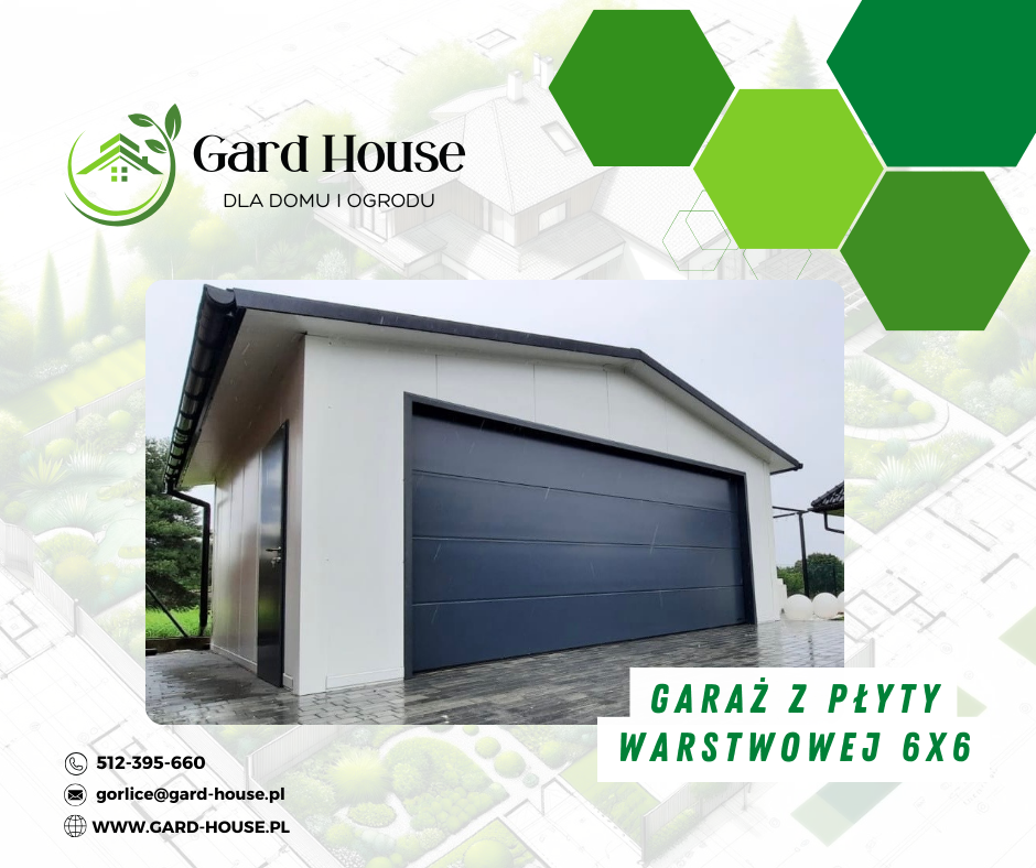 Garaże z płyty warstwowej na wymiar dostępne w Gard House