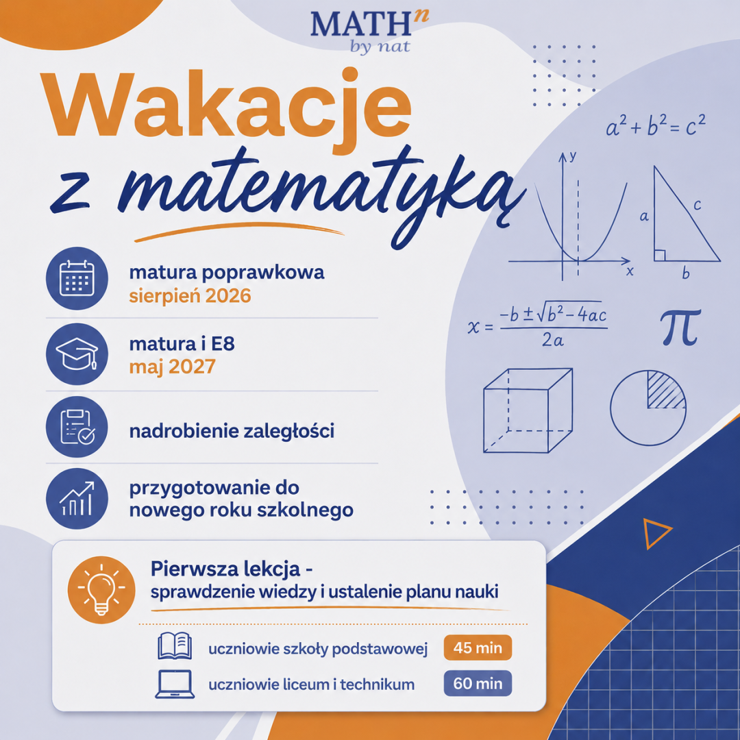 Korepetycje z matematyki w wakacje