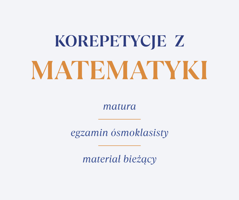 Korepetycje z matematyki