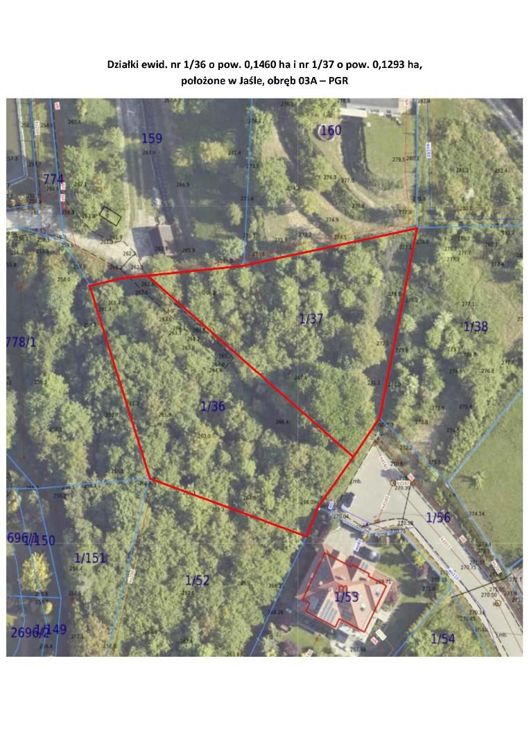 Sprzedaż działek położonych w Jaśle, obr. 03A-PGR