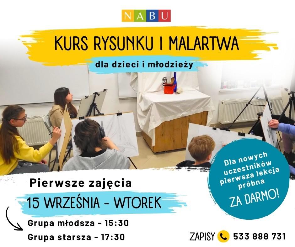 Kurs rysunku i malarstwa dla dzieci i młodzieży