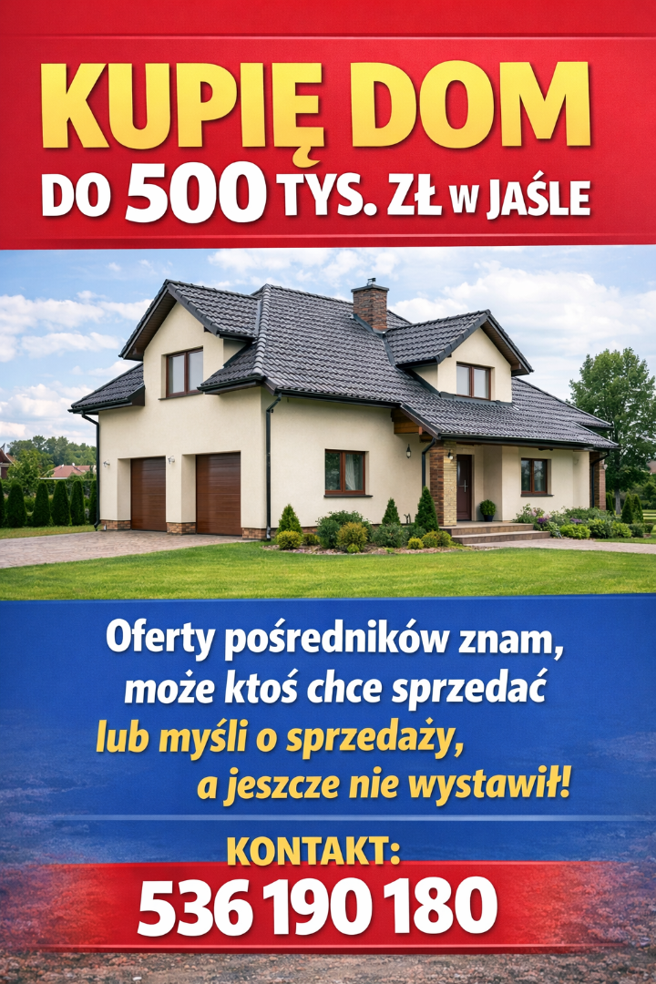 Kupię dom w Jaśle