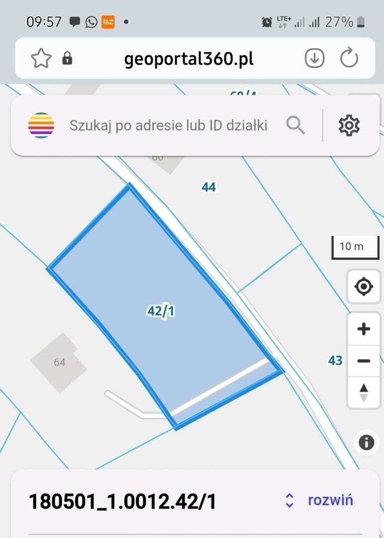 Działka budowlana 11 arów Jasło Gądki wydane warunki