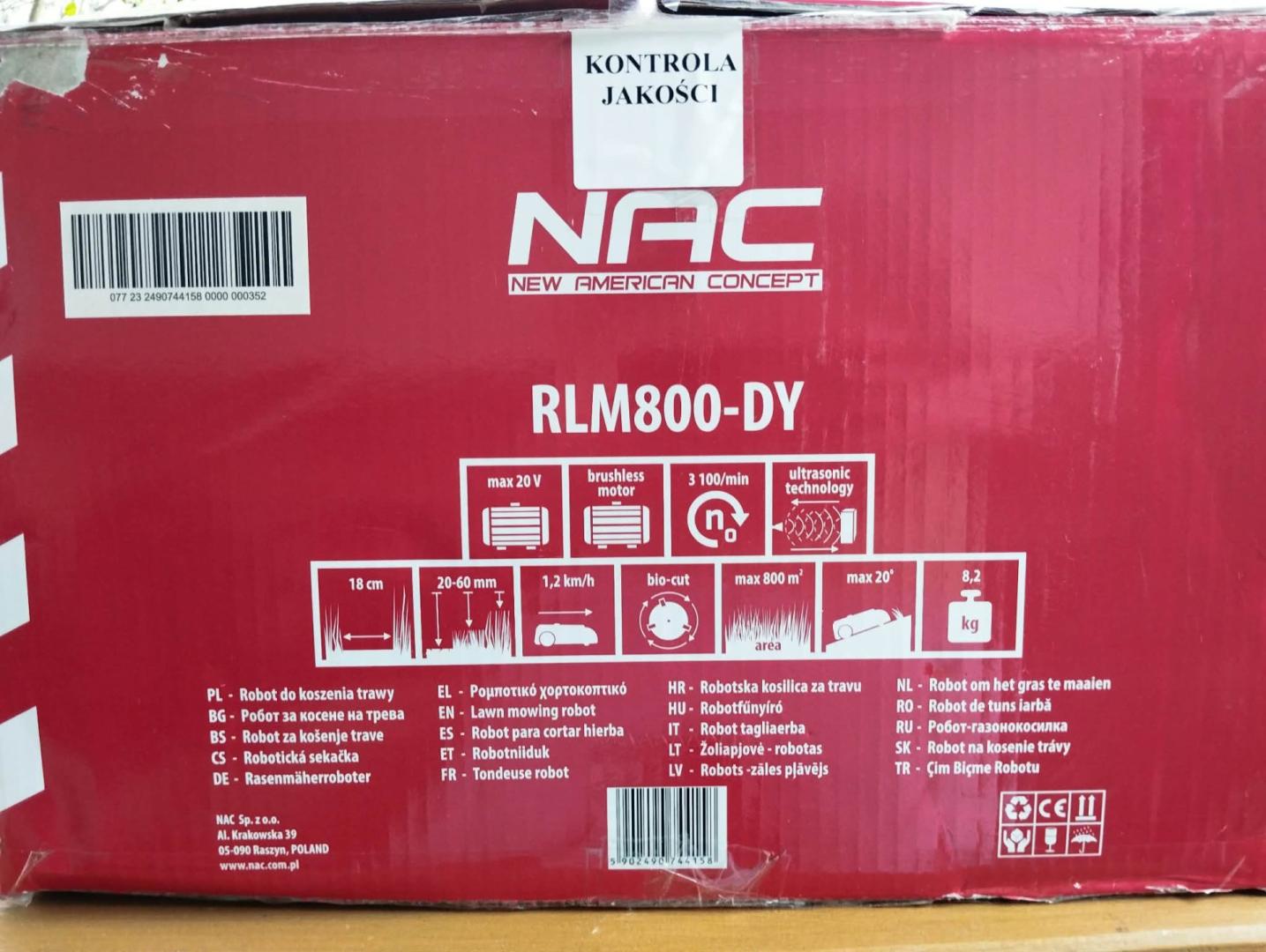 Robot koszący New American Concept RLM800-DY nowy