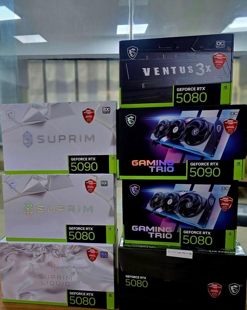 geforce rtx 5090, rtx 5080, rtx 5070 ti, rtx 4090, rtx 4080