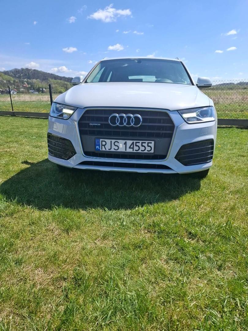 Białe Audi Q3 automat 4x4