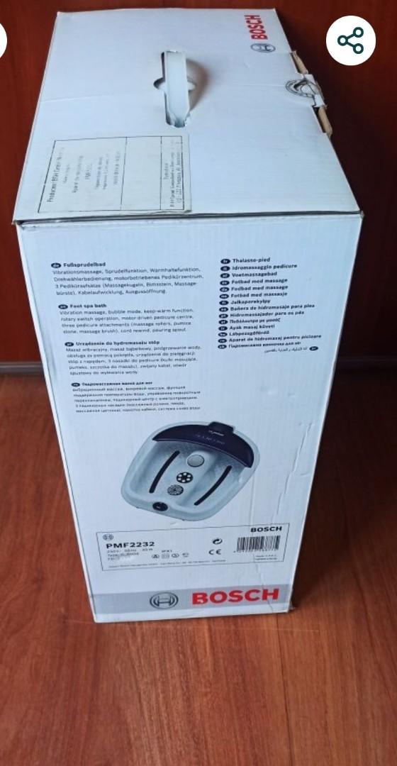 masażer do stóp bosch pmf 2232 stan  ? komplet, pudełko"