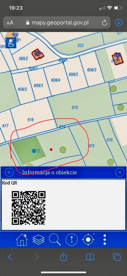 Działka budowlana 45 ar  Żółków, gm. Jasło