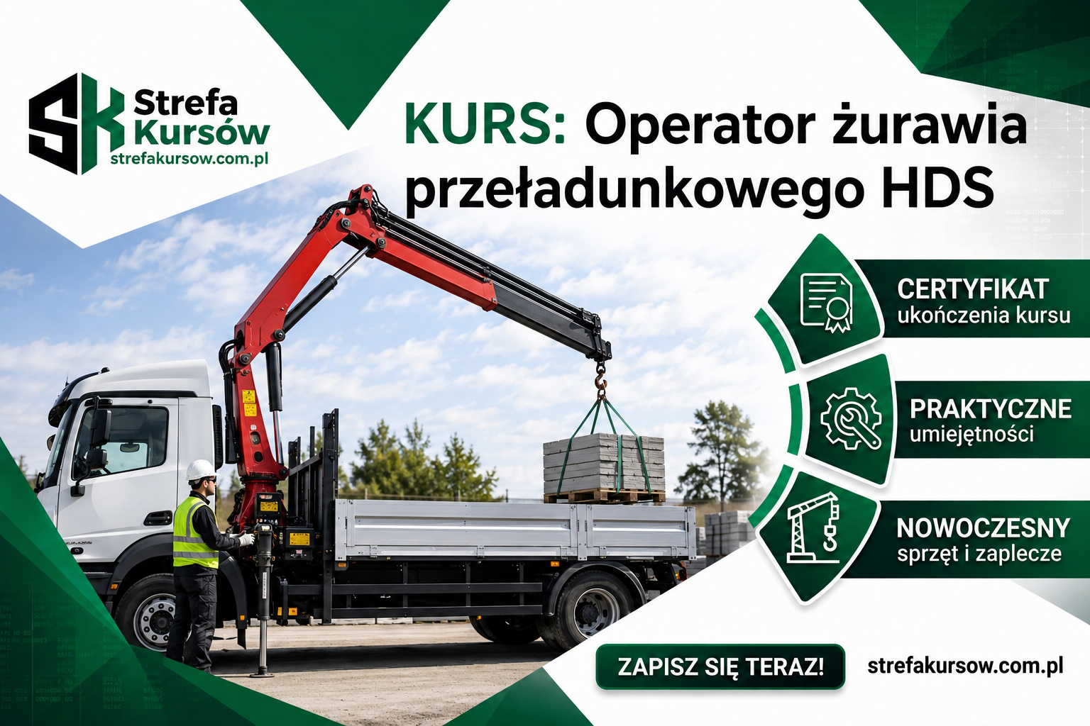 Kurs na Operatora żurawia przeładunkowego HDS