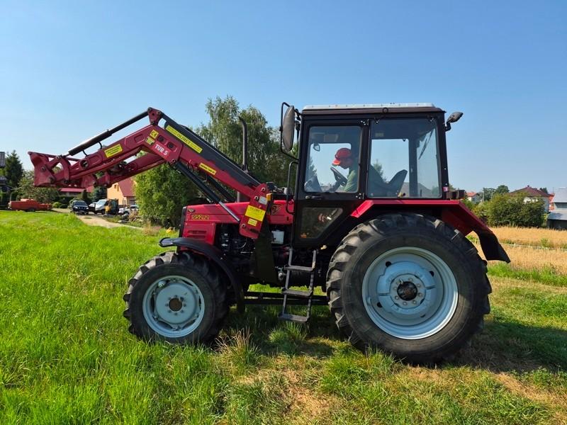 ciągnik belarus 952. 2 mtz, tur z łyżką i widłami, pług śnieżny,