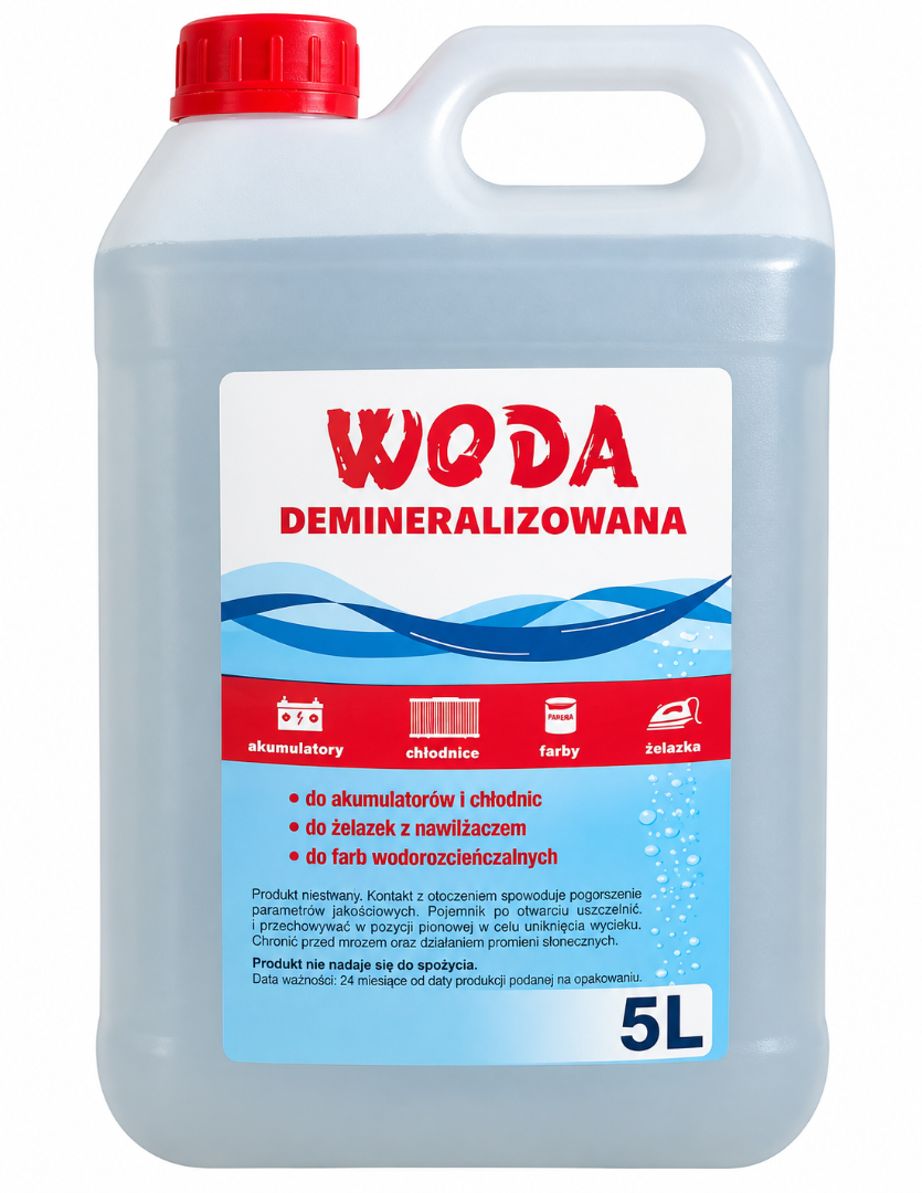 woda demineralizowana 5l tylko u nas 5,99zł